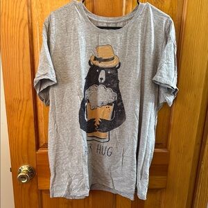 #38 - Gray Bier Hug Bear Graphic Tee